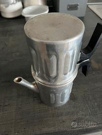 Caffettiera napoletana vintage in alluminio