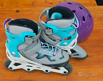 Roller bambina Oxelo con sicurezze e sacca