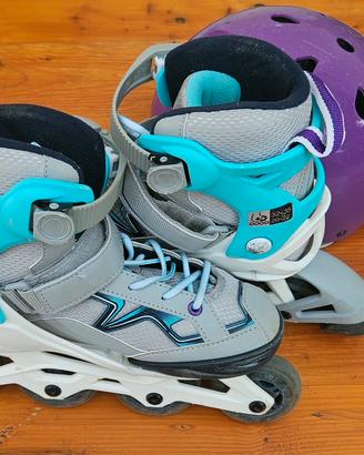 Roller bambina Oxelo con sicurezze e sacca