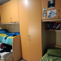 Camera da letto per ragazzi 3 letti 