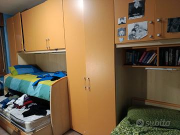 Camera da letto per ragazzi 3 letti 