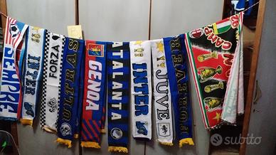 lotto sciarpe calcio 10 pezzi