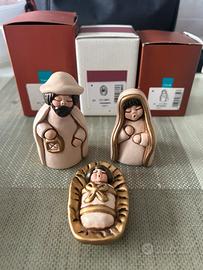 THUN presepe Gesù, Giuseppe e Maria champagne