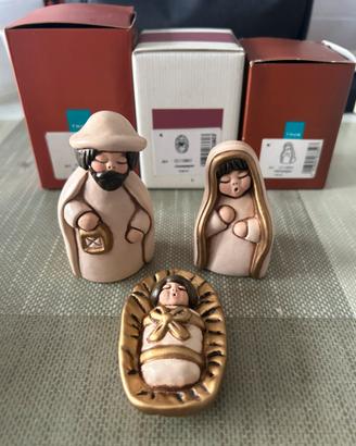 THUN presepe Gesù, Giuseppe e Maria champagne