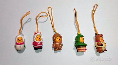 ciondoli Winnie Pooh Christmas Wear - 5 pezzi