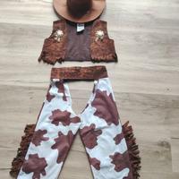 Vestito carnevale cow boy - indiano 3-4 anni