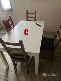 Tavolo ikea e sedie