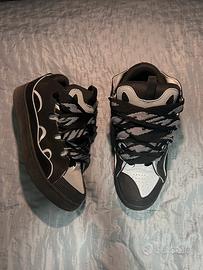 Sneakers Lanvin Curb nere e bianche