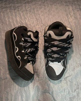 Sneakers Lanvin Curb nere e bianche