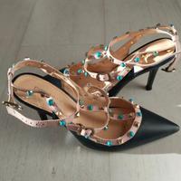 Décolleté blu semiaperte colore blu n. 36