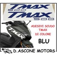 coppia adesivi scudo tmax 500 blu