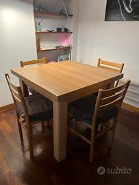 Tavolo allungabile 90x90