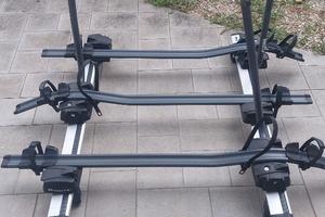 Thule 757 + WingBarEvo 120cm + 3 portabici Peruzzo