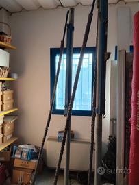 piedistalli per rete pallavolo in ferro 