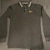 Polo Marina Militare Grigio Manica Lunga