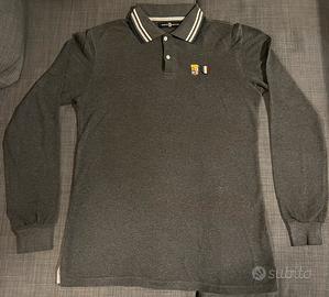 Polo Marina Militare Grigio Manica Lunga