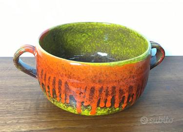 Vaso Porta Oggetti Modernista Anni 80 Made Italy