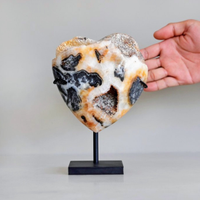 Cuore di quarzo zebra