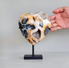 Cuore di quarzo zebra