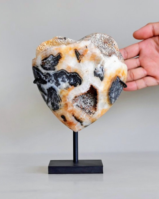 Cuore di quarzo zebra