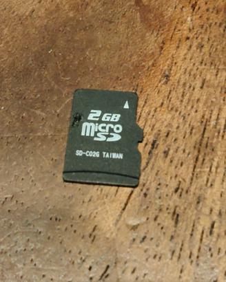 Scheda MicroSD 2GB - perfettamente funzionante 