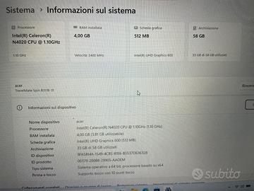Notebook 2 in 1 TravelMate Spin B3