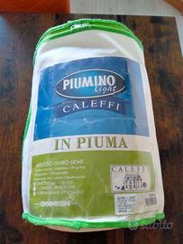 Trapunta in piumina light, letto singolo.