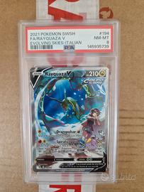 carta Pokemon Rayquaza v 194 evoluzioni eteree 