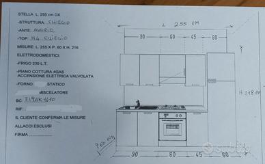 Cucina completa già smontata