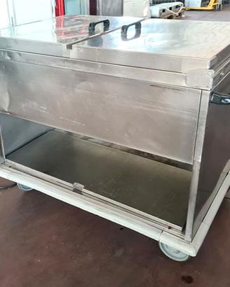 carrello richiudibile riscaldato bagnomaria usato