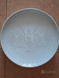 piatto in ceramica sarda 