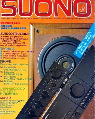 rivista SUONO numero 198 novembre 1989