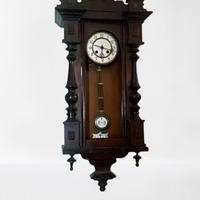 Orologio a pendolo antico da parete in legno 