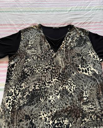 T-shirt nera fantasia tg.52