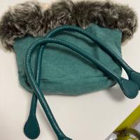 Interno borsa o-bag manici e bordo pelliccia