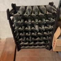 Porta bottiglie + bottiglie