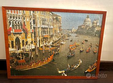 Quadro Venezia Puzzle con vetro