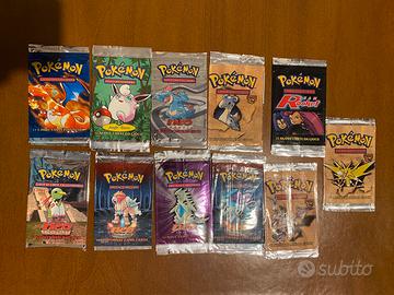 Pokemon - Bustine carte originali prima serie
