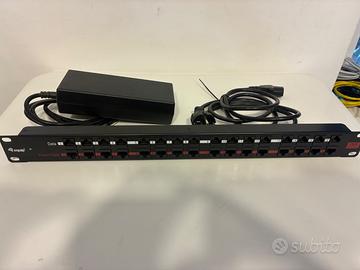 Iniettore PoE Passivo 16 Porte EQUIP MTP1601X + Al