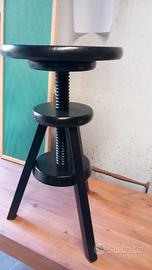 Sgabello rotondo in Noce