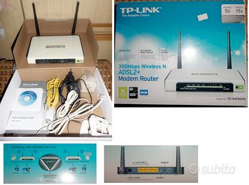 Tp-link td-w8960n modem router wifi pc rete notebo