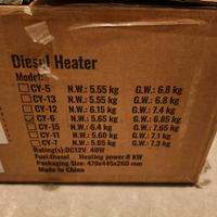 Stufa a gasolio vevor per camper