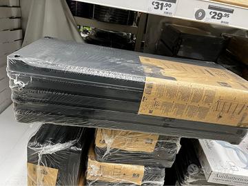 Scaffali in resina, 5 ripiani, smontati, nuovi