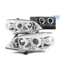 FARI OCCHI ANGEL PER OPEL ASTRA G 97-04 CROMATO