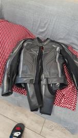 Tuta moto spike pelle 