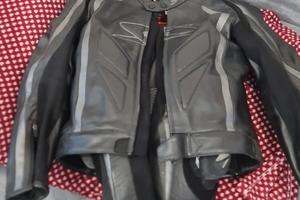 Tuta moto spike pelle 