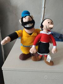 Peluche vintage 1995 - Olivia e Bruto popeye 