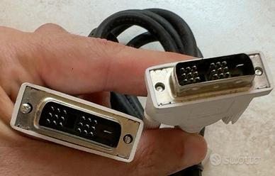 Cavo DVI-D Dual Link 24+1 maschio-maschio – 1,80 m
