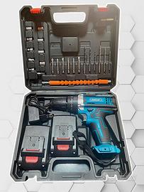 Avvitatore Trapano Percussione a Batteria set