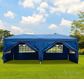 Blu o Bianco GAZEBO 6x3 APRI/CHIUDI nuovo A FFA RE